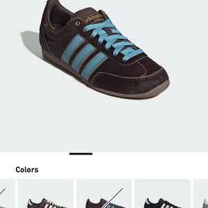 Adidas Women’s Dark Brown and Teal Sneakers